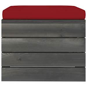 vidaXL Garten-Paletten-Hocker mit Sitzkissen Kiefernholz
