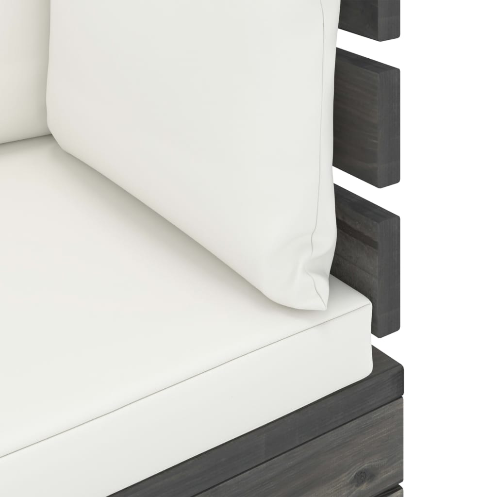 Set mobilier grădină din paleți cu perne, 7 piese, lemn molid