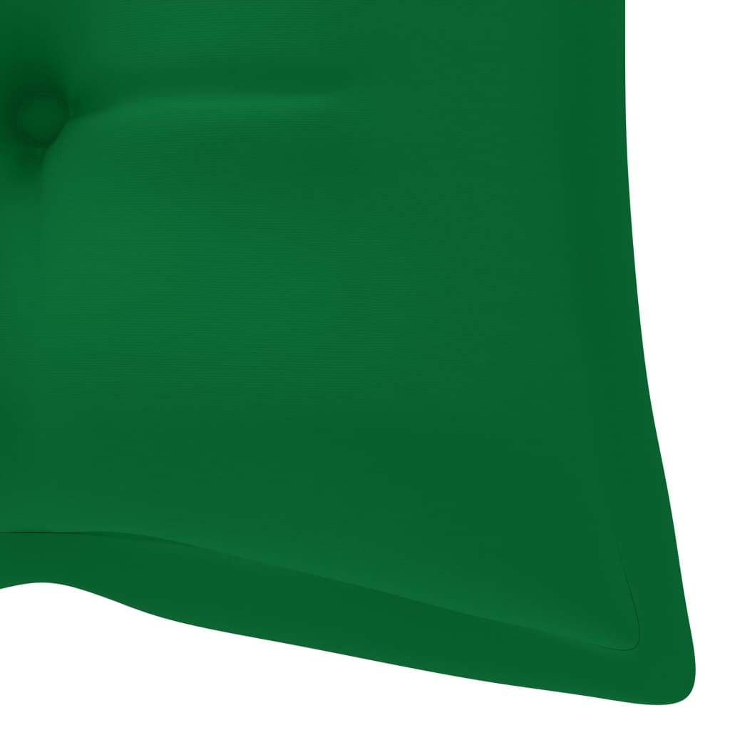 Tömör tíkfa Batavia pad zöld párnával 120 cm 