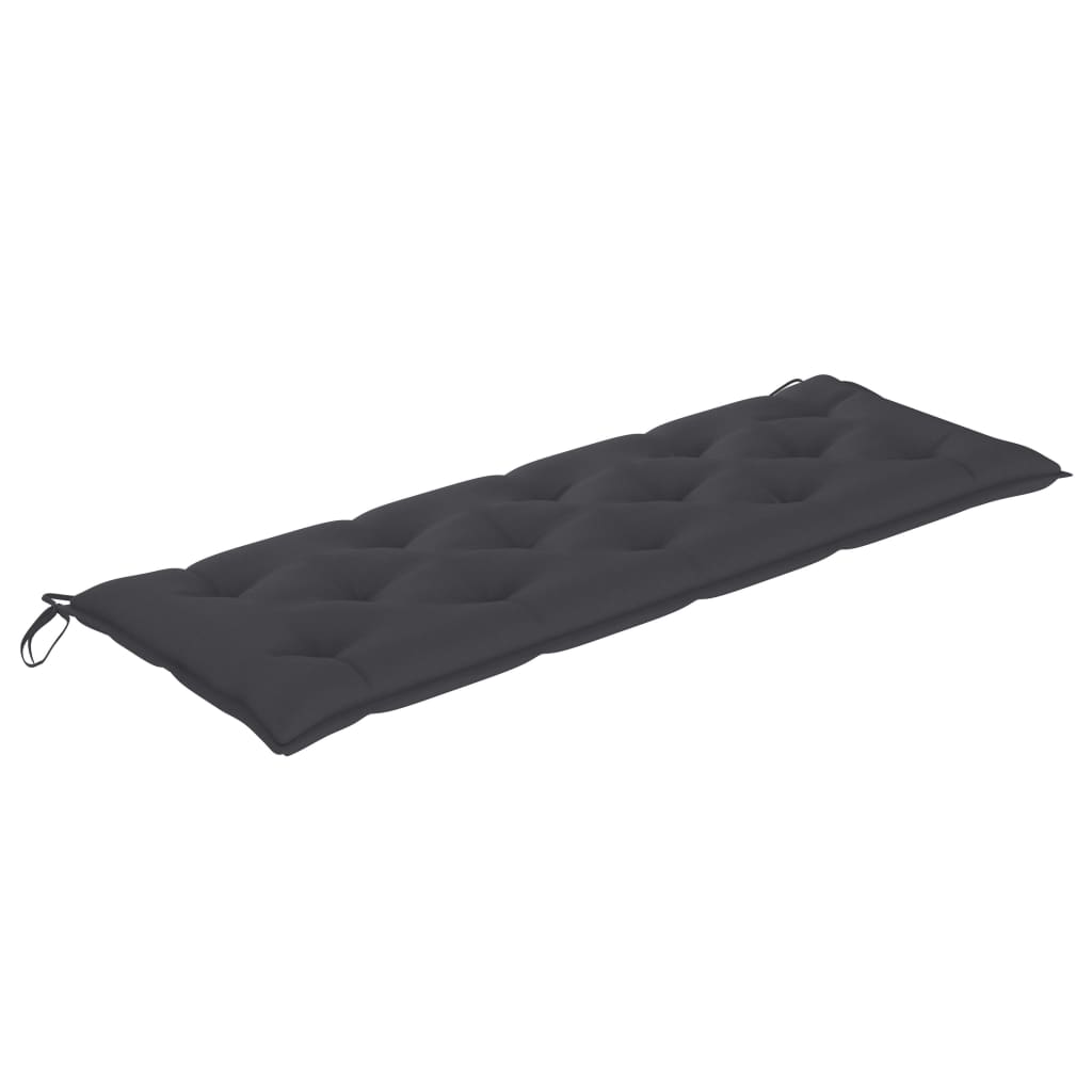 

vidaXL Bank Batavia met antracietkleurig kussen 150 cm teakhout