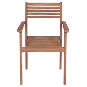 Zahradní židle 4 ks zelené podušky masivní teak - obrázek 4