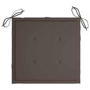 Zahradní židle 4 ks taupe podušky masivní teak - obrázek 10
