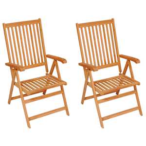 vidaXL Sodo kėdės su &scaron;viesiai žaliomis pagalvėlėmis, 2vnt., tikmedis