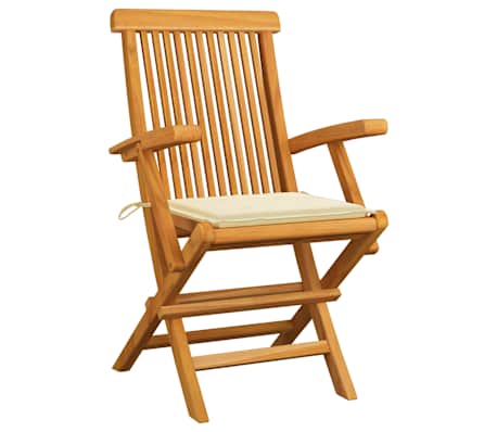 vidaXL aiatoolid keemjate istmepatjadega, 2 tk, tiikpuu