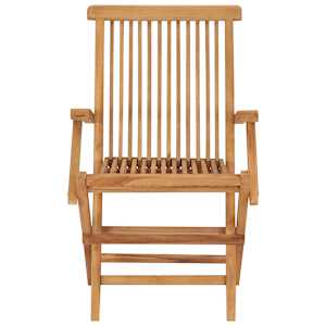 Zahradní židle s modrými poduškami 2 ks masivní teak - obrázek 5