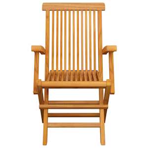 Zahradní židle s černými poduškami 6 ks masivní teak - obrázek 4