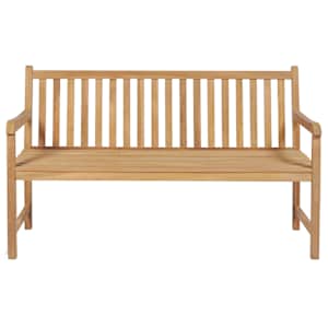Zahradní lavice s antracitovou poduškou 150 cm masivní teak - obrázek 3