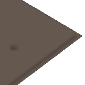 Zahradní lavice s taupe poduškou 175 cm masivní teak - obrázek 7