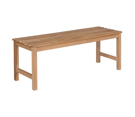 vidaXL Παγκάκι Κήπου 120 εκ. Μασίφ Ξύλο Teak Φωτεινό Πράσινο Μαξιλάρι