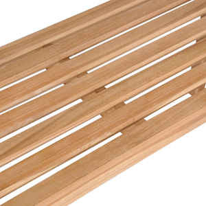 Zahradní lavice s antracitovou poduškou 150 cm masivní teak - obrázek 4