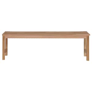 Zahradní lavice s červenou poduškou 150 cm masivní teak - obrázek 7