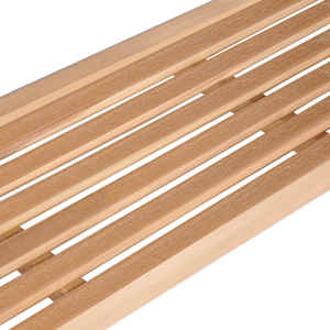 Zahradní lavice s jasně zelenou poduškou 150 cm masivní teak - obrázek 8