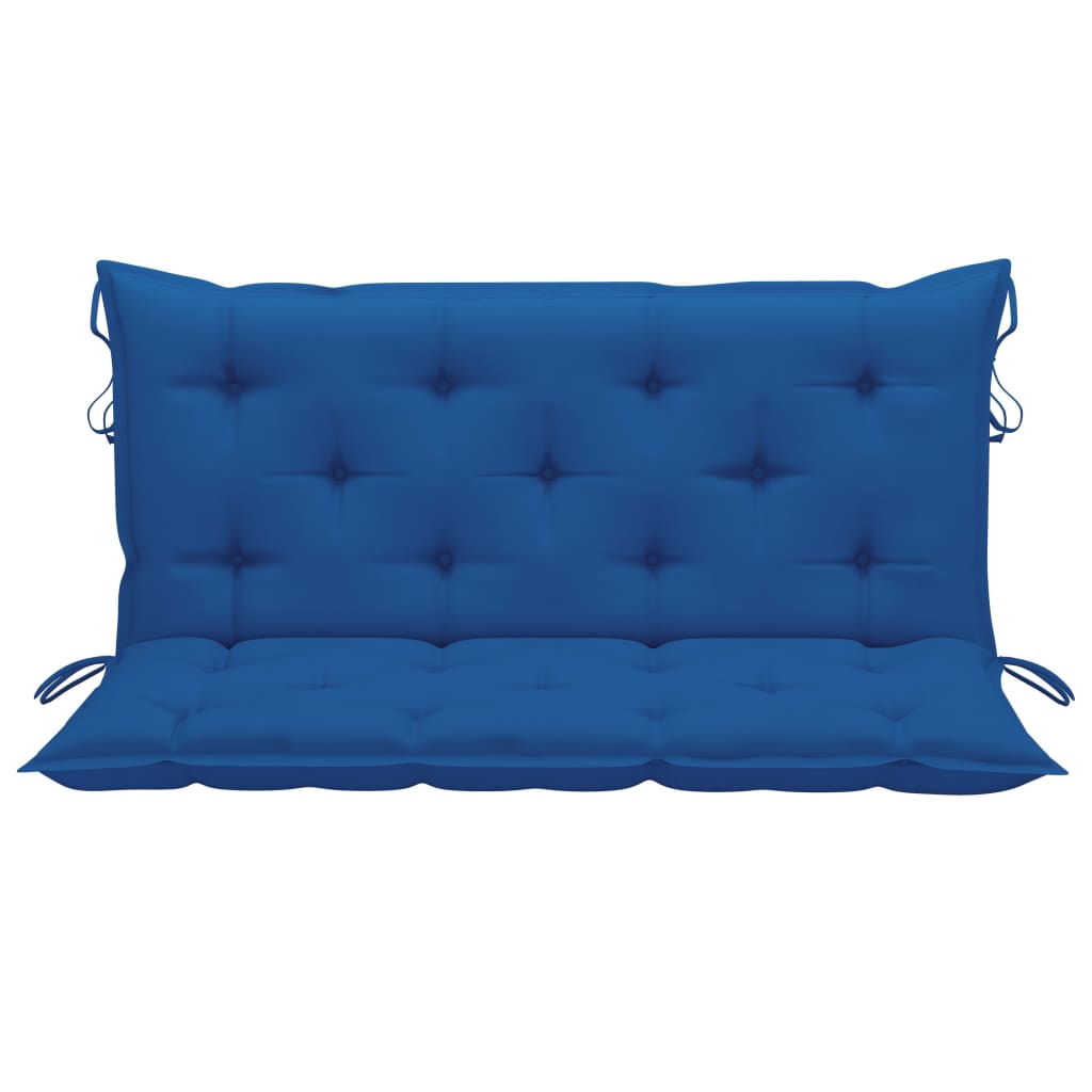Supamas suoliukas su mėlynos spalvos pagalvėle, 120cm, tikmedis | Stepinfit