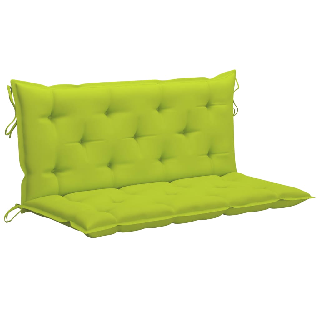 Supamas suoliukas su šviesiai žalia pagalvėle, 120cm, tikmedis | Stepinfit