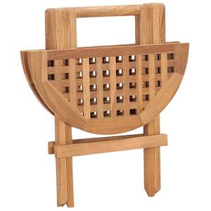 3dílný skládací zahradní jídelní set s poduškou masivní teak - obrázek 7