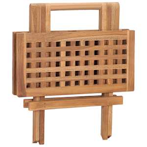 3dílný skládací zahradní jídelní set s poduškou masivní teak - obrázek 8