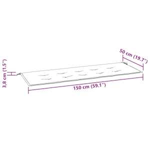 Stohovatelná zahradní lavice s poduškou 159 cm masivní teak - obrázek 9