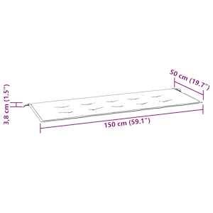 Stohovatelná zahradní lavice s poduškou 159 cm masivní teak - obrázek 9