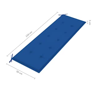 Stohovatelná zahradní lavice s poduškou 159 cm masivní teak - obrázek 9