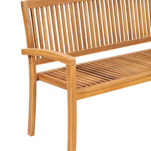 Stohovatelná zahradní lavice s poduškou 159 cm masivní teak - obrázek 4