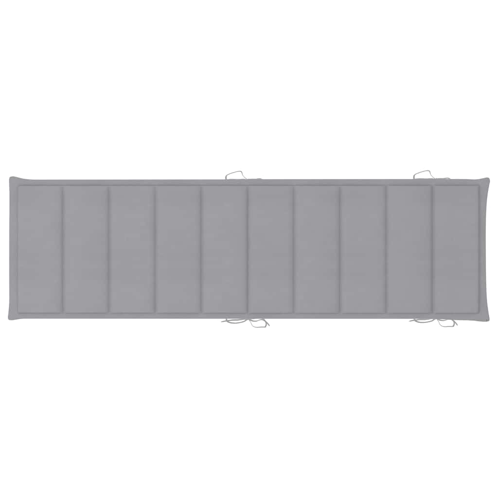 Ligbed schommelend met kussen massief teakhout image 13