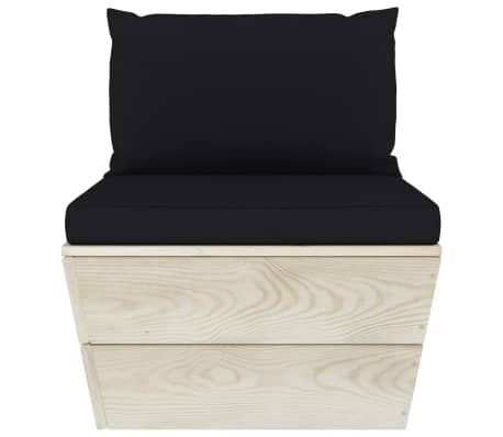 vidaXL Srednja vrtna sofa od paleta od impregnirane smrekovine