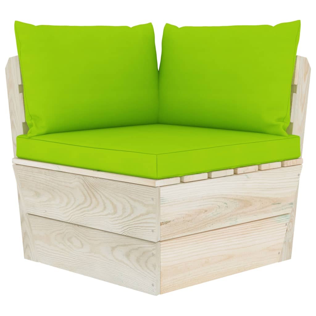 Garten-Palettensofa 2-Sitzer mit Kissen Fichtenholz kaufen 4