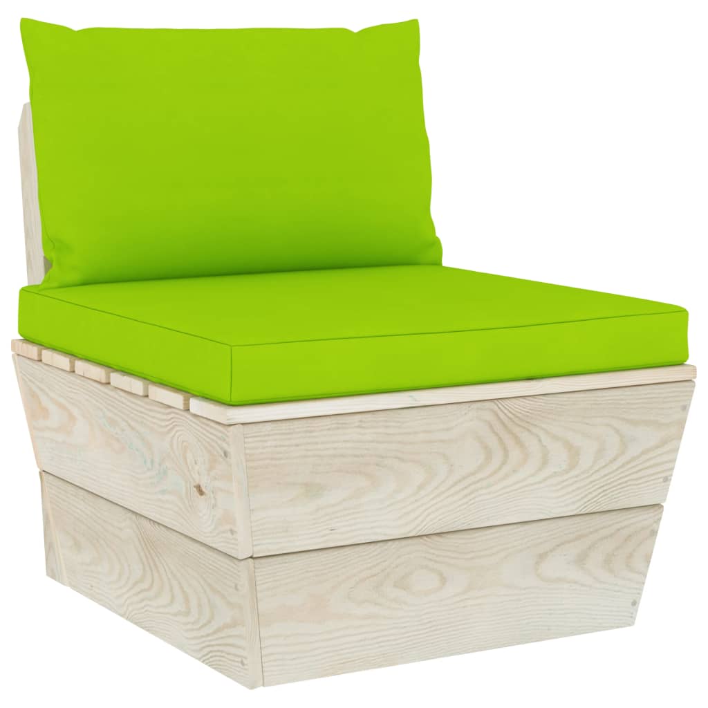 Garten-Palettensofa 4-Sitzer mit Kissen Fichtenholz kaufen 7