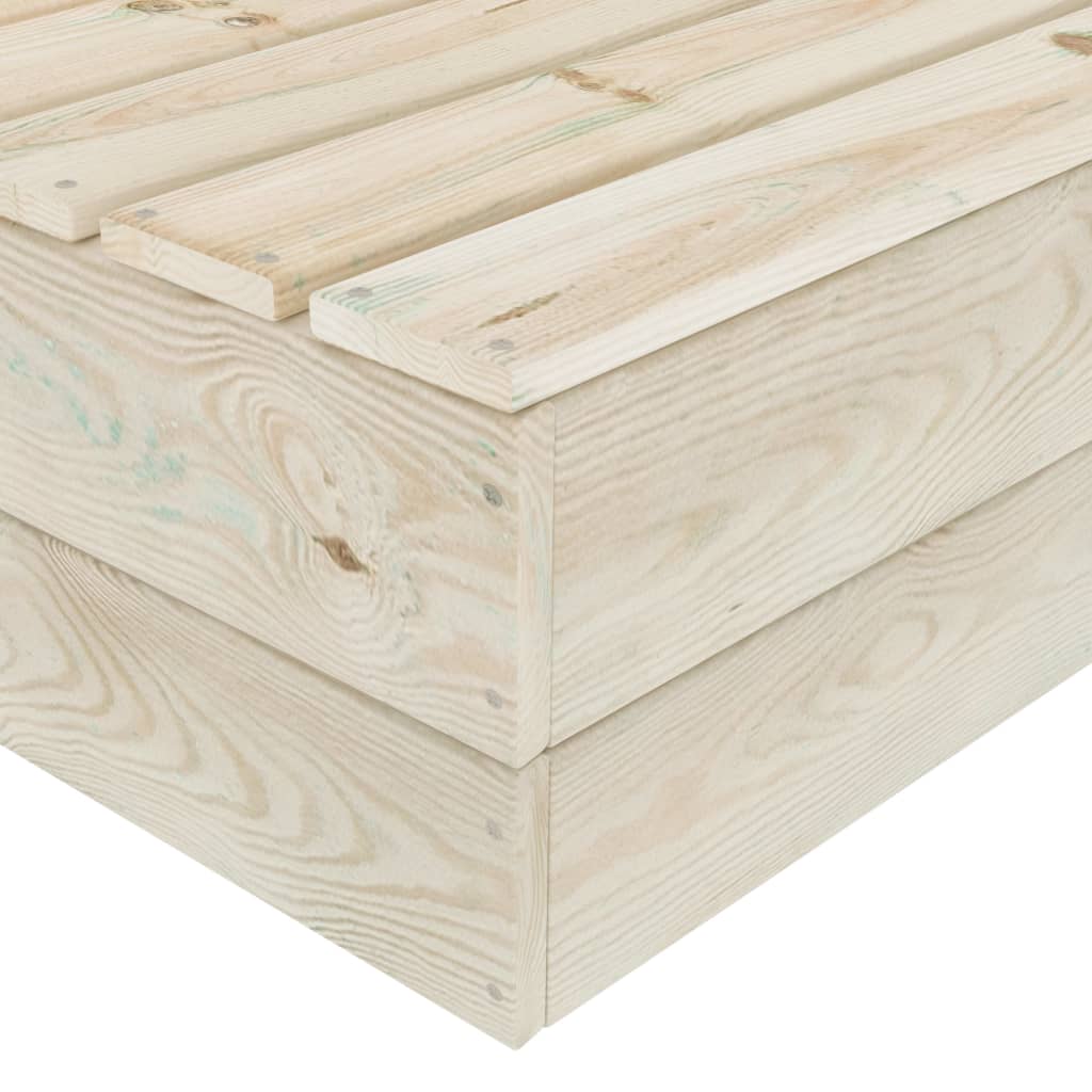 Zestaw mebli ogrodowych drewniany, 9-częściowy, antracytowy, 60x60x65 cm