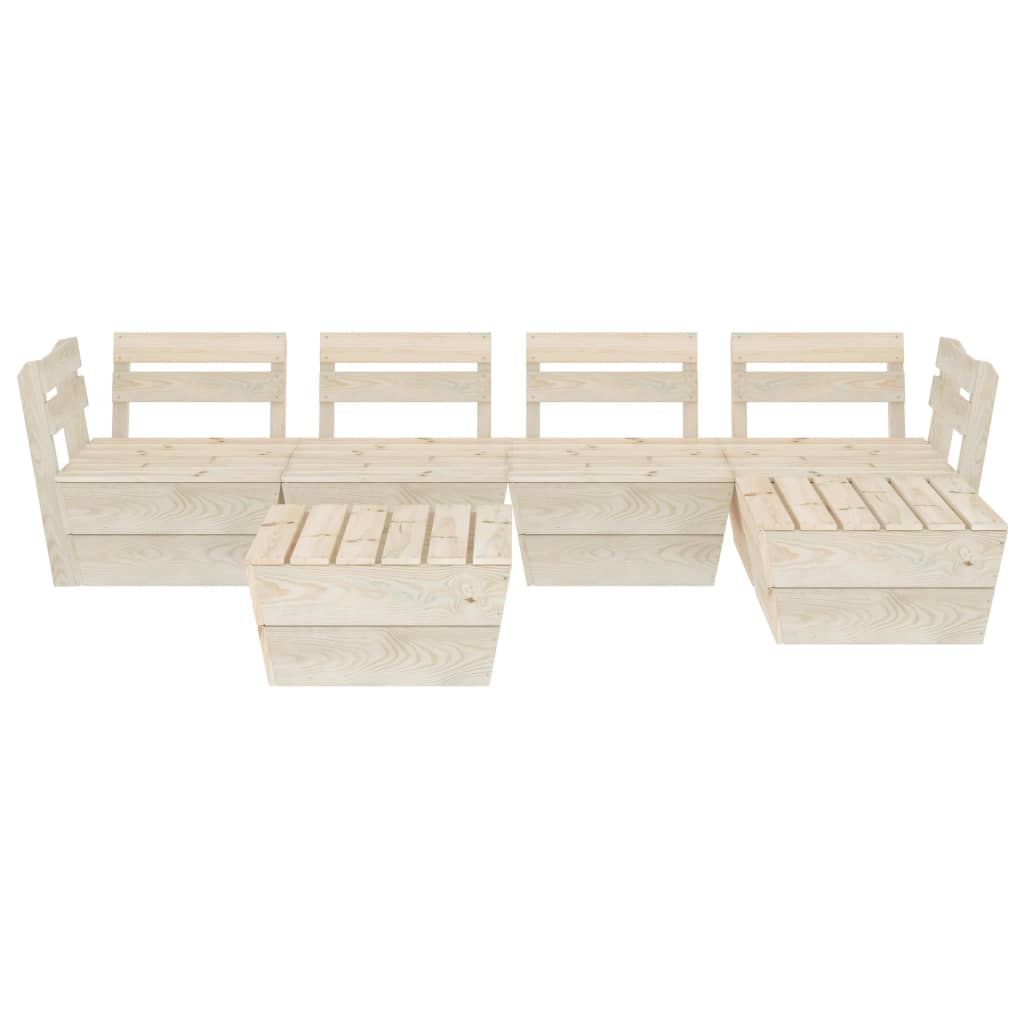 

vidaXL 6-delige Loungeset pallet geïmpregneerd vurenhout