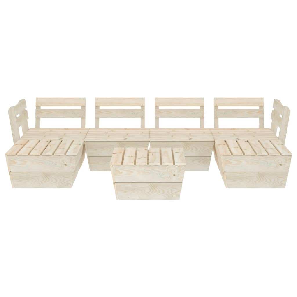 

vidaXL 7-delige Loungeset pallet geïmpregneerd vurenhout