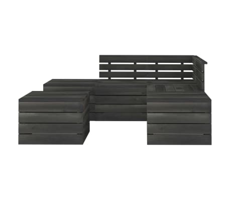 vidaXL 6 r&eacute;szes kerti raklap-b&uacute;torgarnit&uacute;ra