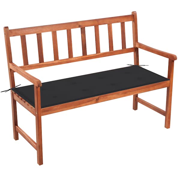 vidaXL aiapink padjaga 120 cm, akaatsiapuit