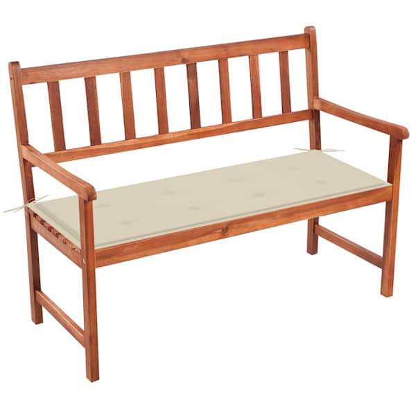 vidaXL aiapink padjaga 120 cm, akaatsiapuit