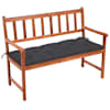 vidaXL aiapink padjaga 120 cm, akaatsiapuit