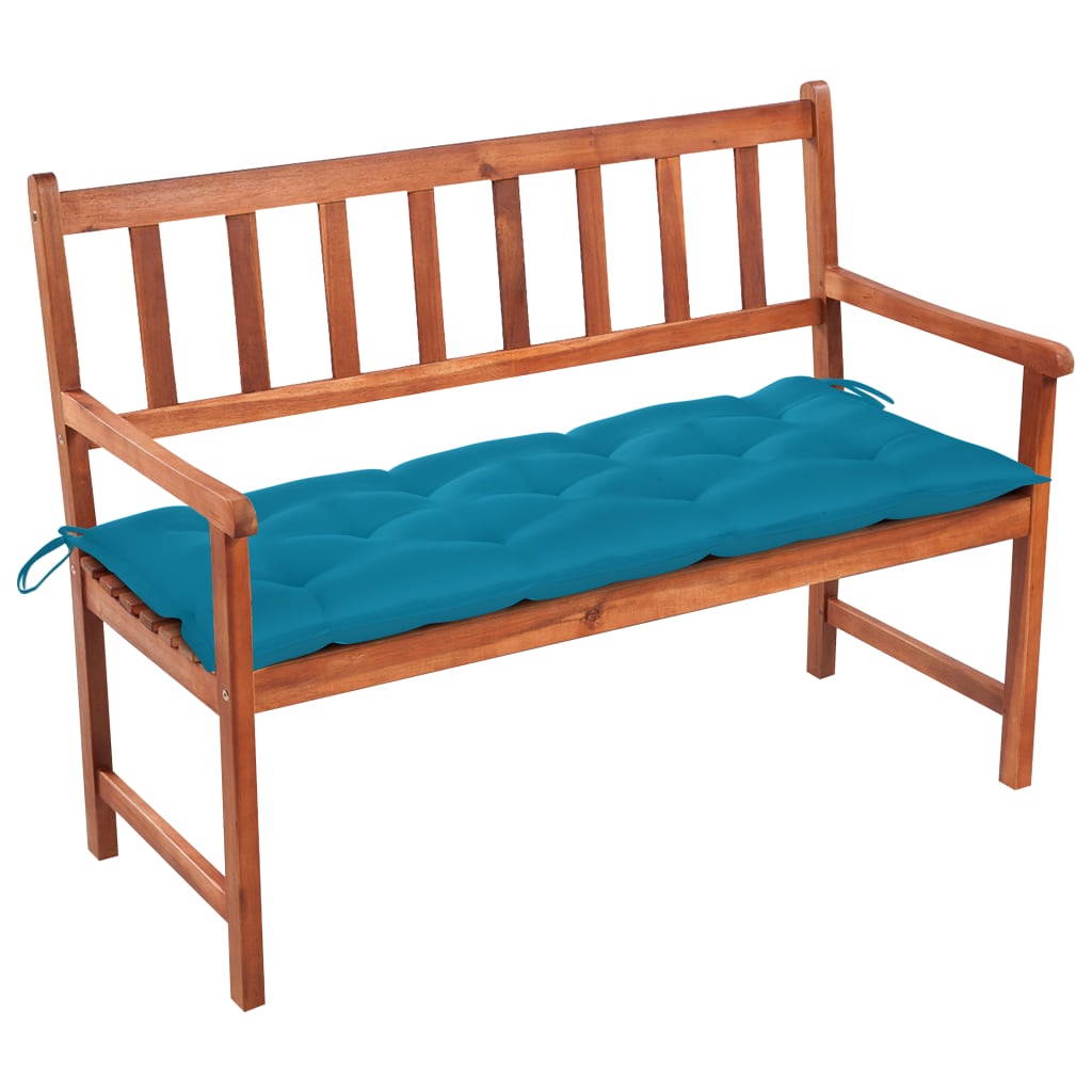 vidaXL Bancă de grădină cu pernă, 120 cm, lemn masiv de acacia vidaxl.ro