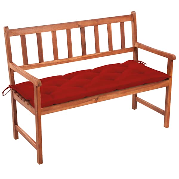 vidaXL aiapink padjaga 120 cm, akaatsiapuit