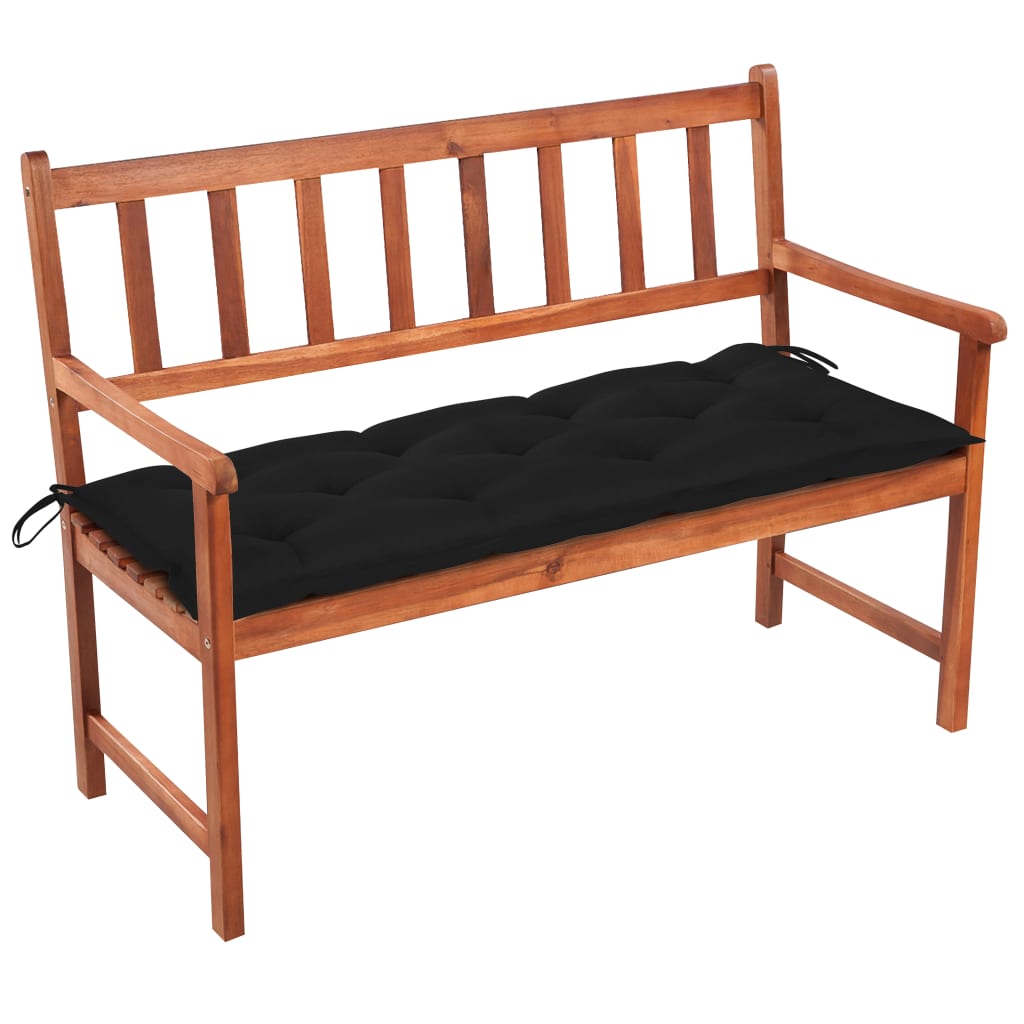 

vidaXL Patio Bench with Cushion 47.2" Solid Acacia Wood