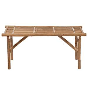 Skládací zahradní lavice s poduškou 118 cm bambus - obrázek 3