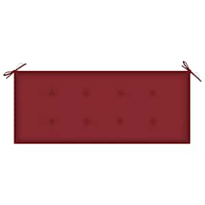 Skládací zahradní lavice s poduškou 118 cm bambus - obrázek 6