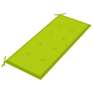 Skládací zahradní lavice s poduškou 118 cm bambus - obrázek 5