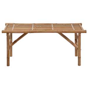 Skládací zahradní lavice s poduškou 118 cm bambus - obrázek 3