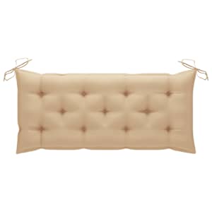 Skládací zahradní lavice s poduškou 118 cm bambus - obrázek 7