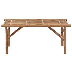 Skládací zahradní lavice s poduškou 118 cm bambus - obrázek 3