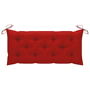 Skládací zahradní lavice s poduškou 118 cm bambus - obrázek 7