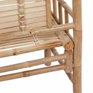 Zahradní lavice s poduškou 120 cm bambus - obrázek 5