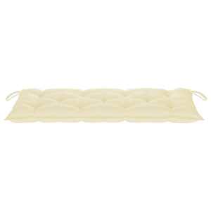 Zahradní lavice s poduškou 120 cm bambus - obrázek 7