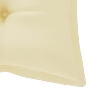 Zahradní lavice s poduškou 120 cm bambus - obrázek 9