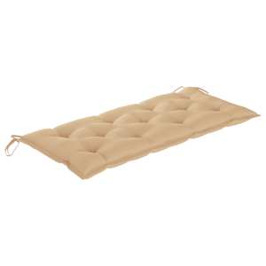 Zahradní lavice s poduškou 120 cm bambus - obrázek 6