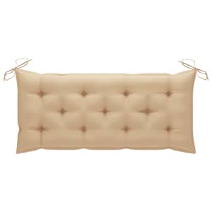 Zahradní lavice s poduškou 120 cm bambus - obrázek 8